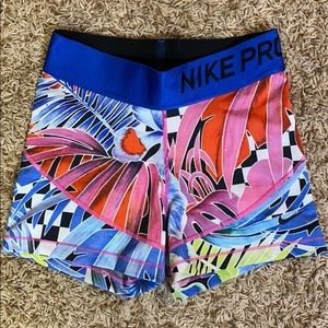Nike pro spandex shorts